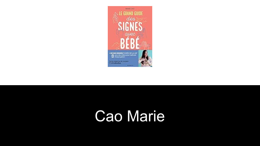 livres de Cao Marie