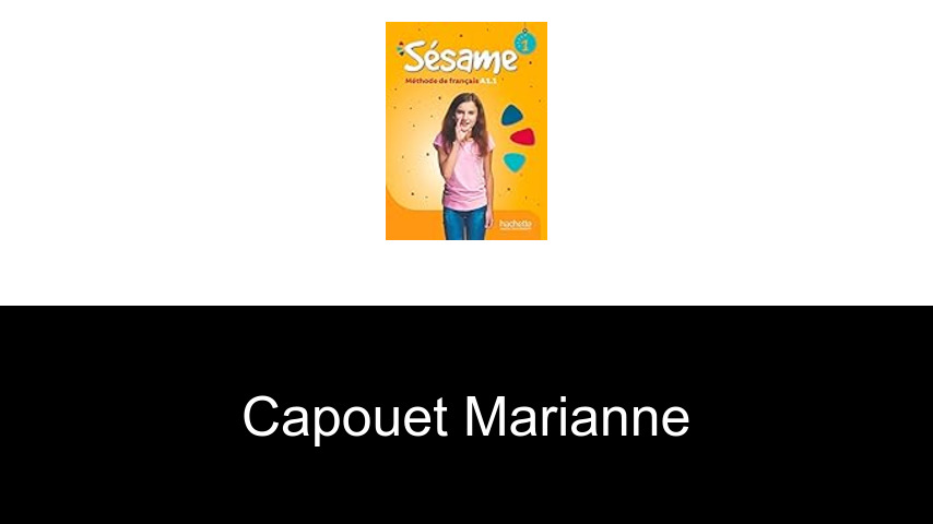 livres de Capouet Marianne