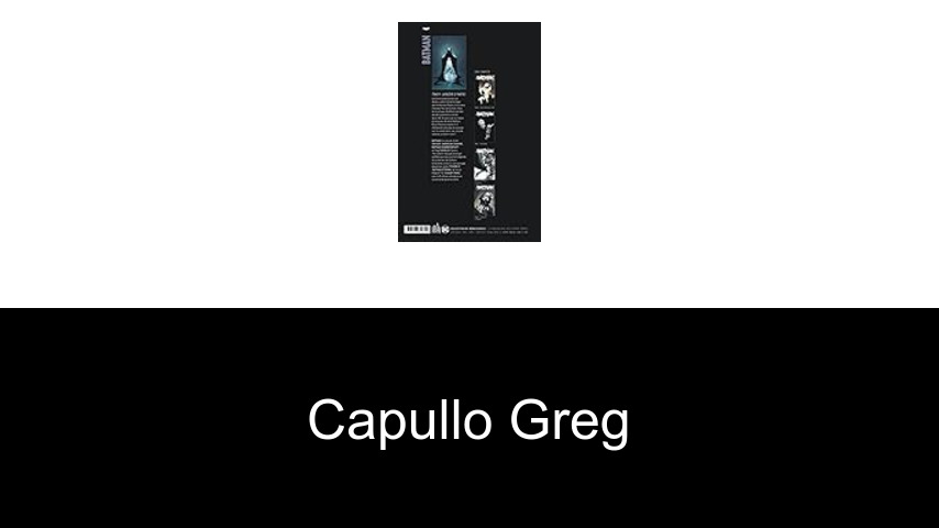 livres de Capullo Greg