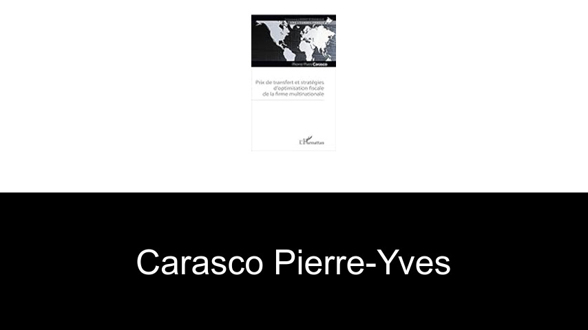 livres de Carasco Pierre-Yves