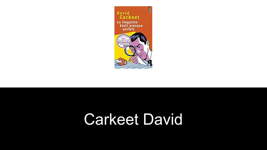 livres de Carkeet David