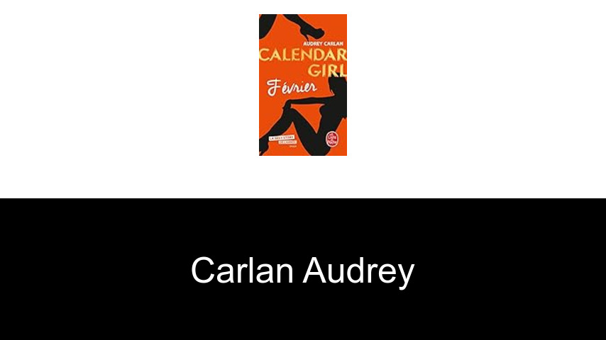 livres de Carlan Audrey