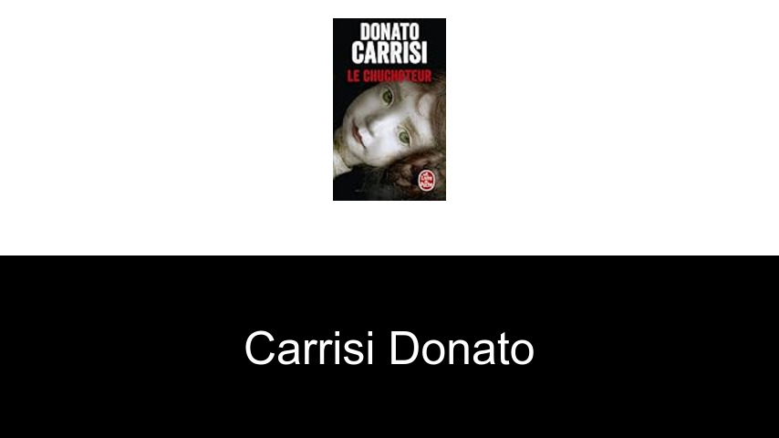 livres de Carrisi Donato