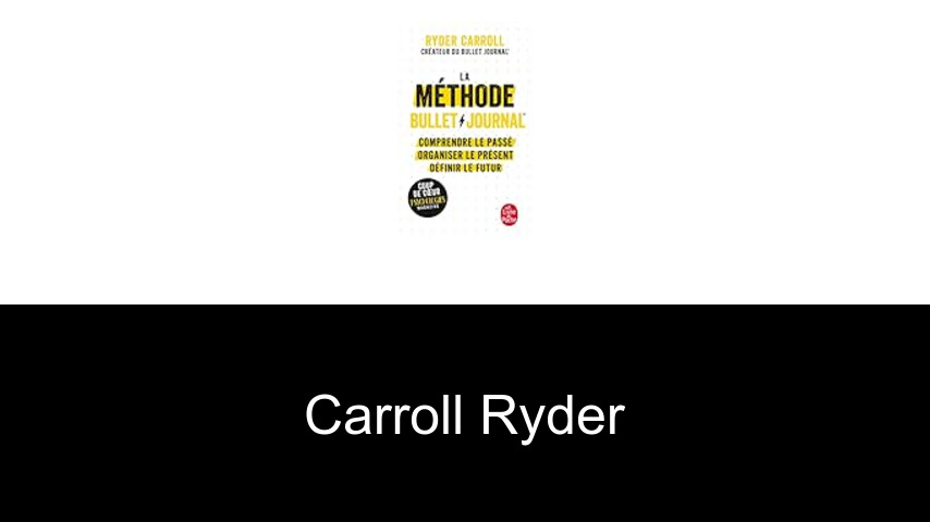 livres de Carroll Ryder