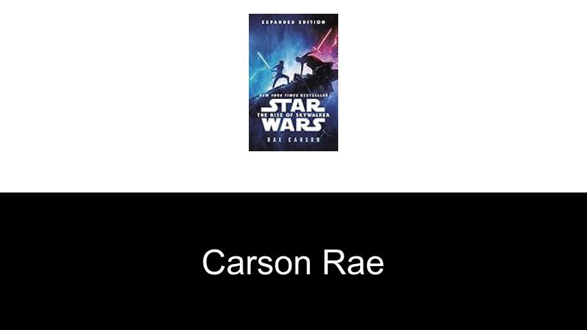 livres de Carson Rae