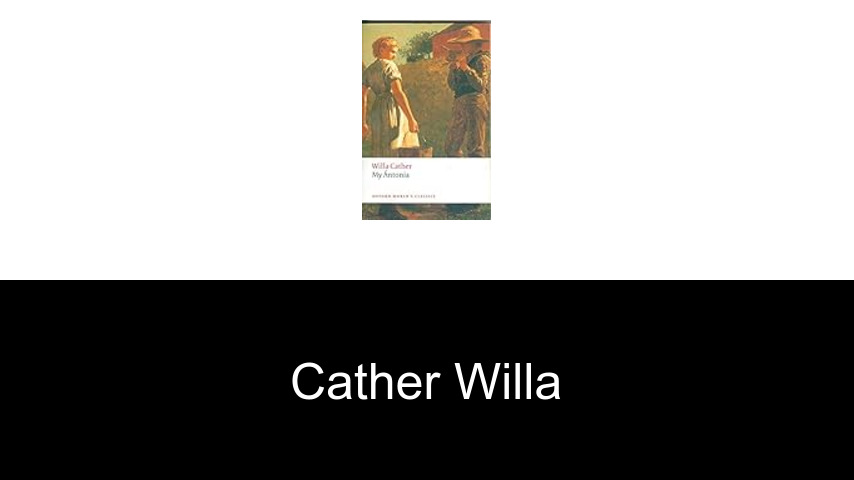 livres de Cather willa