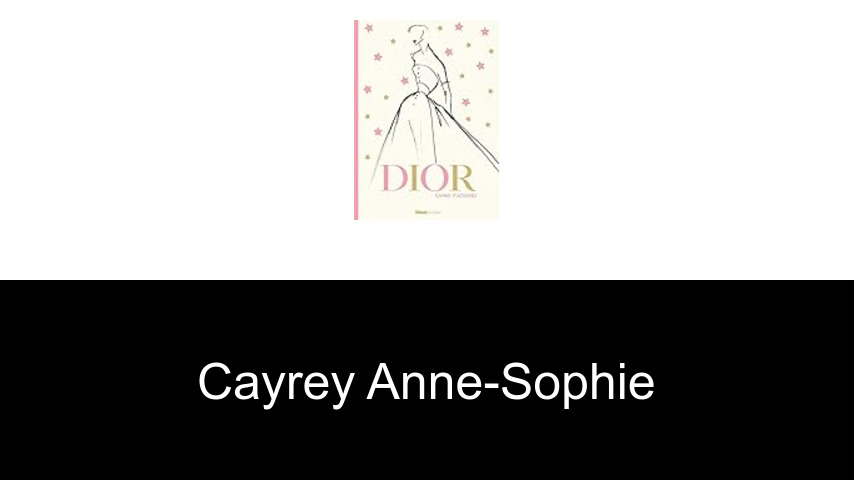 livres de Cayrey Anne-Sophie