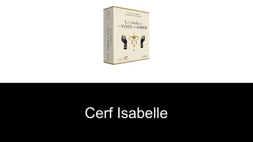 livres de Cerf Isabelle