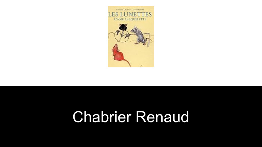 livres de Chabrier Renaud
