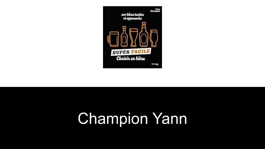 livres de Champion Yann