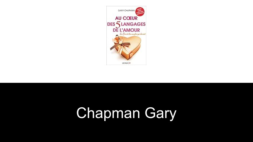 livres de Chapman Gary
