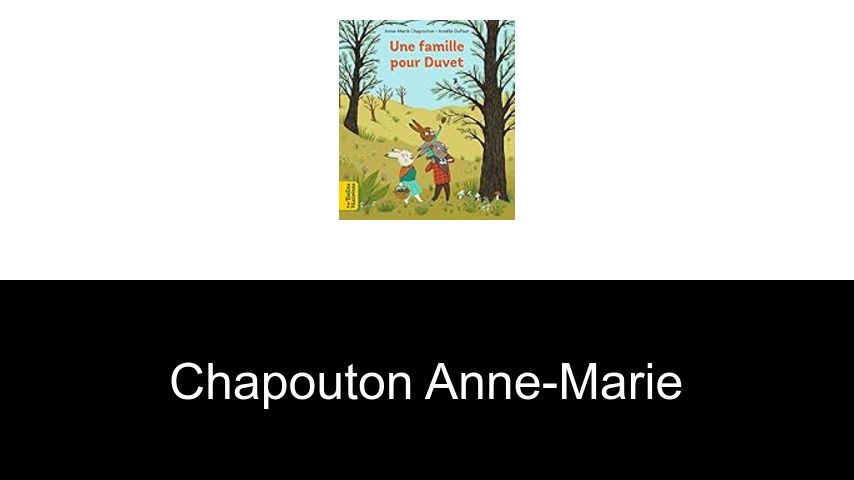 livres de Chapouton Anne-Marie