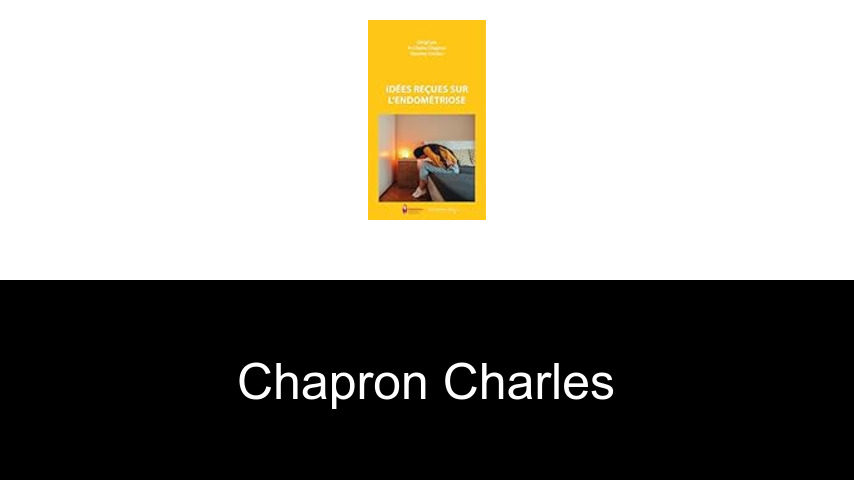 livres de Chapron Charles