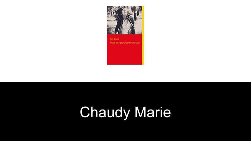 livres de Chaudy Marie