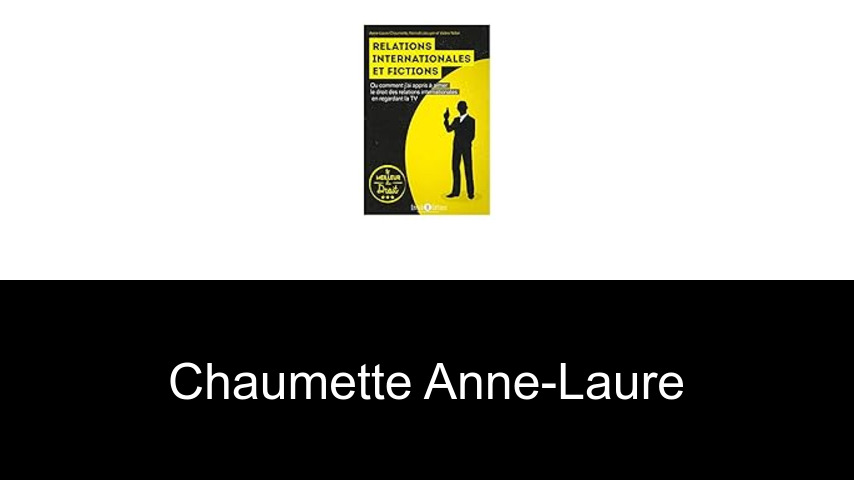 livres de Chaumette Anne-Laure