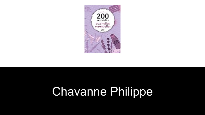 livres de Chavanne Philippe