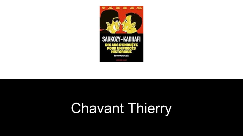 livres de Chavant Thierry