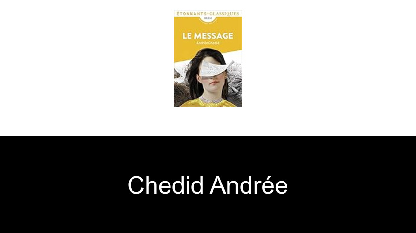 livres de Chedid Andrée