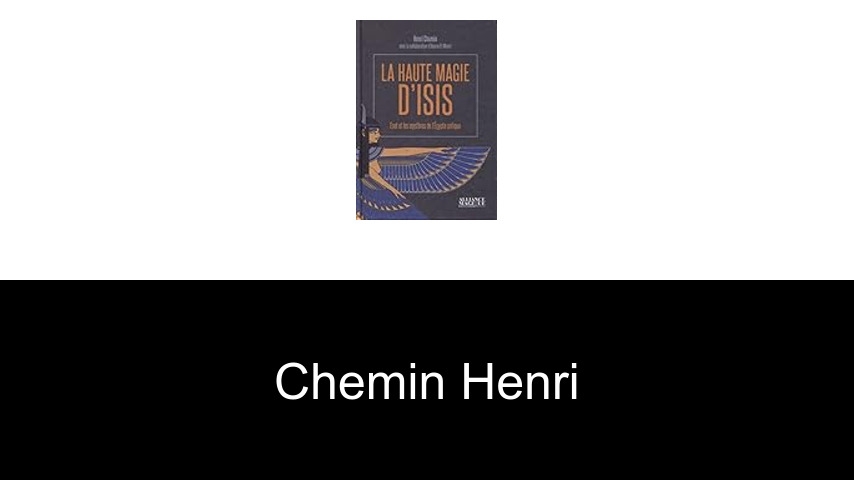 livres de Chemin Henri