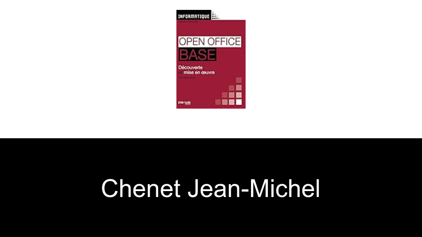 livres de Chenet Jean-Michel