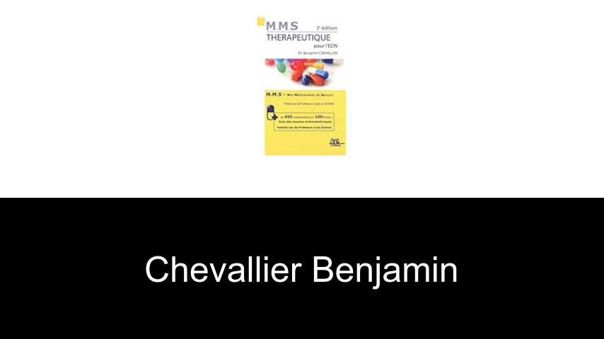 livres de Chevallier Benjamin
