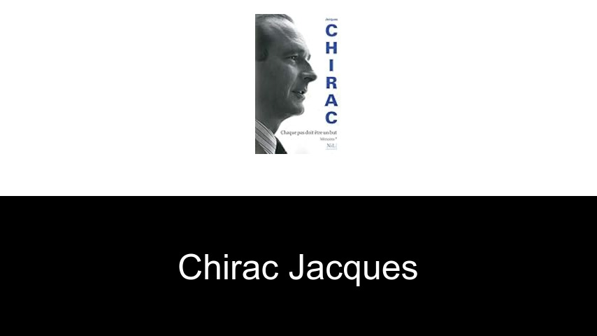 livres de Chirac Jacques