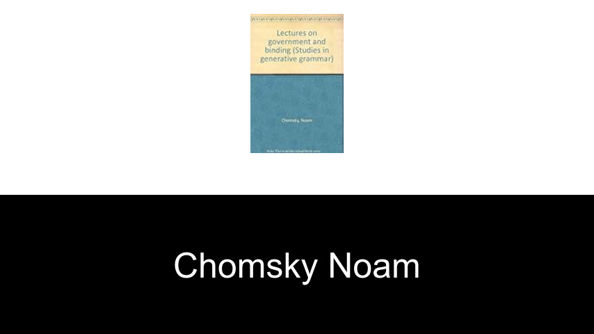 livres de Chomsky Noam