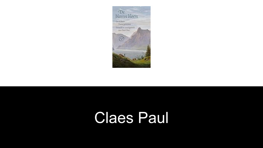 livres de Claes Paul