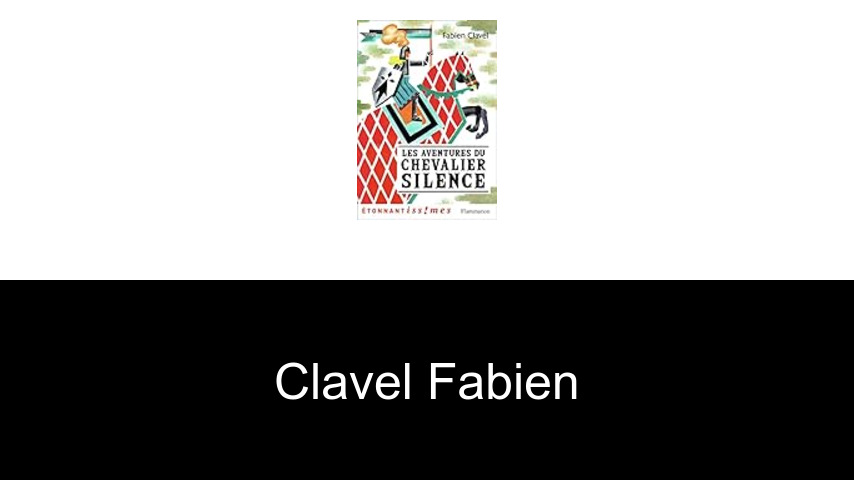 livres de Clavel Fabien