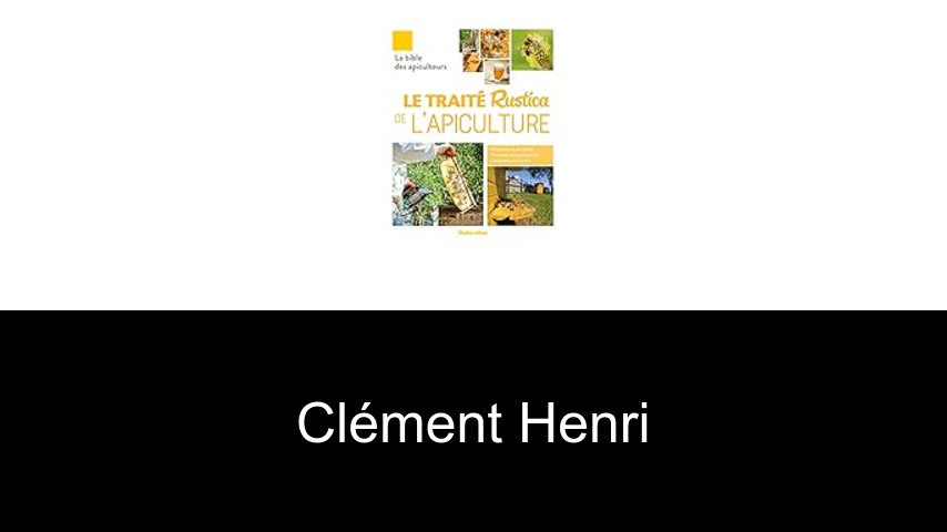 livres de Clément Henri
