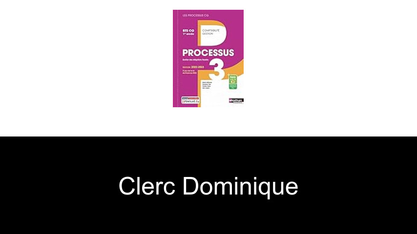 livres de Clerc Dominique