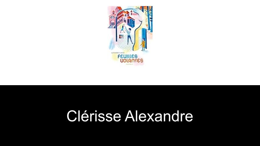 livres de Clérisse Alexandre