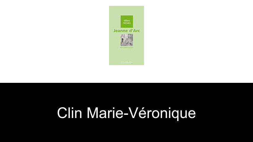 livres de Clin Marie-Véronique