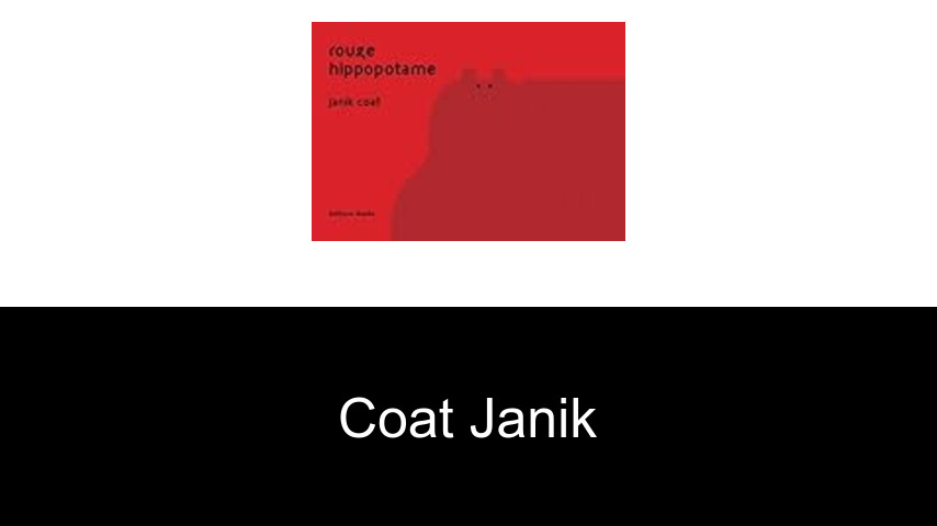 livres de Coat Janik