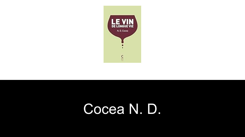 livres de Cocea N. D.
