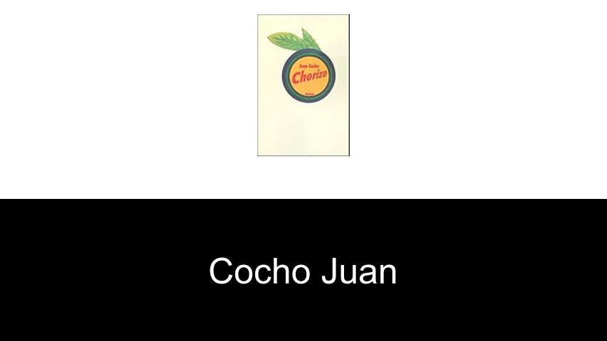 livres de Cocho Juan