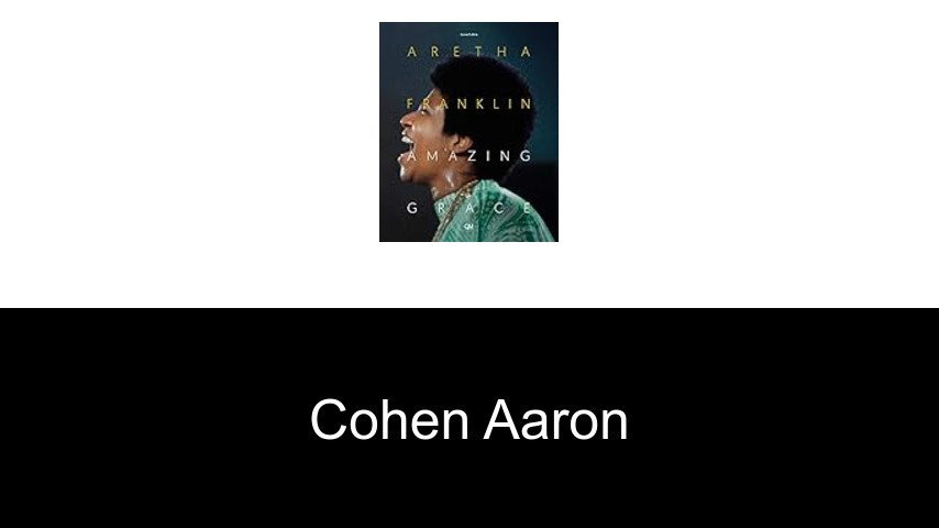 livres de Cohen Aaron