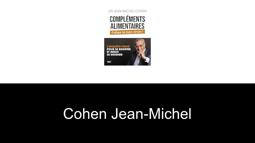 livres de Cohen Jean-Michel