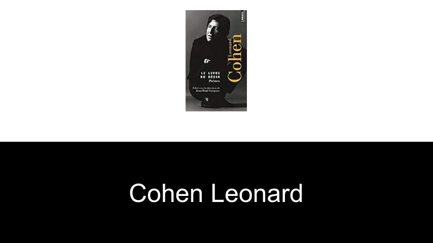 livres de Cohen Leonard