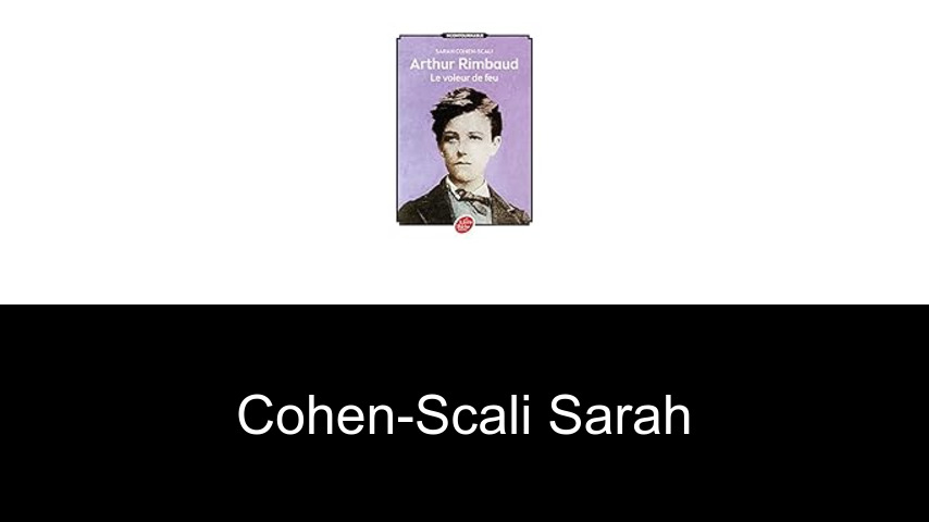 livres de Cohen-Scali Sarah
