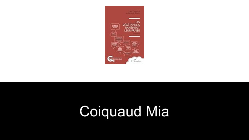 livres de Coiquaud Mia