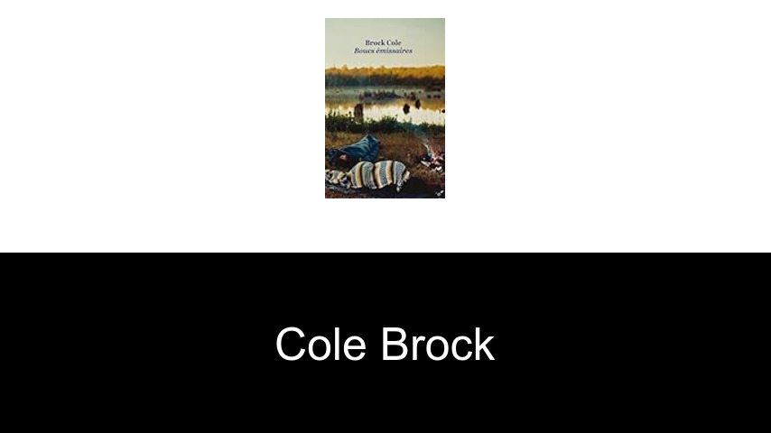 livres de Cole Brock