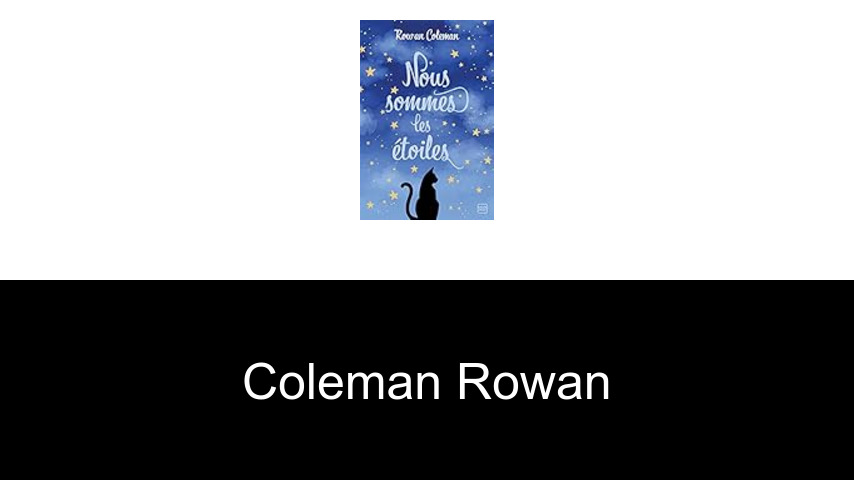 livres de Coleman Rowan