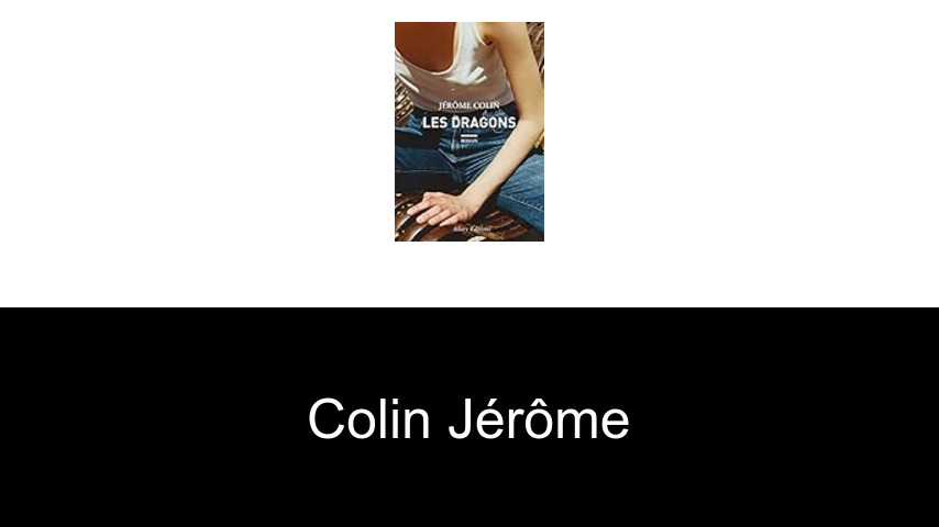 livres de Colin Jérôme