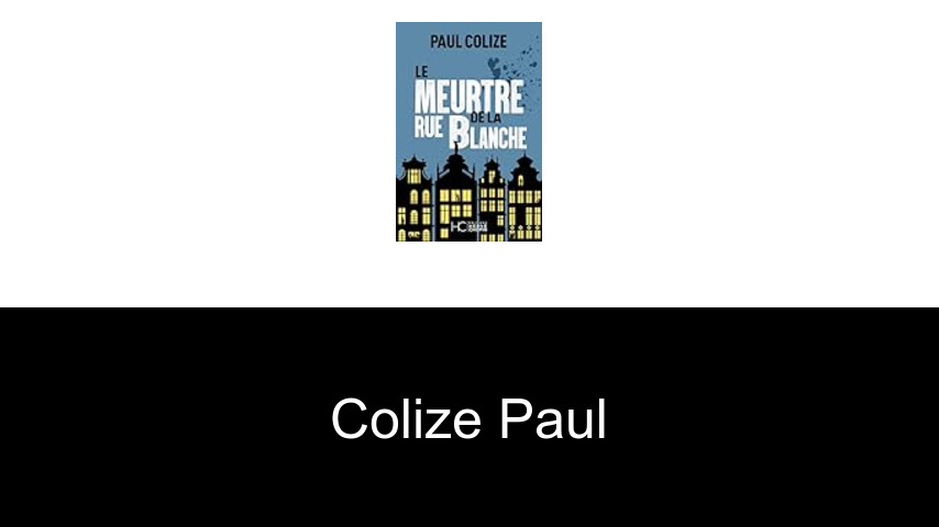 livres de Colize Paul