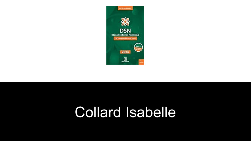 livres de Collard Isabelle