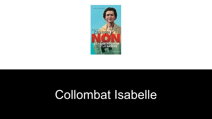 livres de Collombat Isabelle