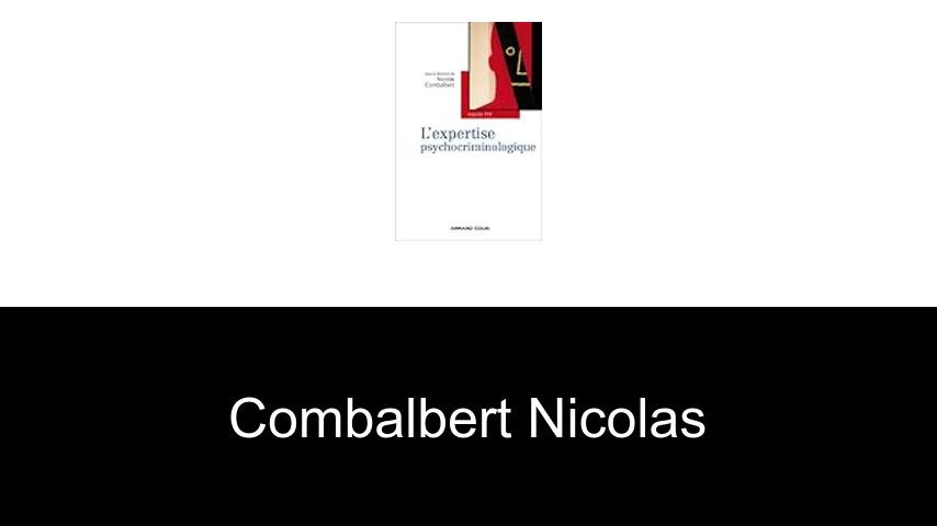 livres de COMBALBERT NICOLAS