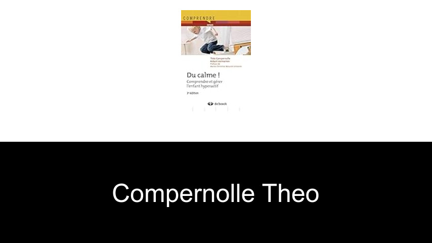livres de Compernolle Theo