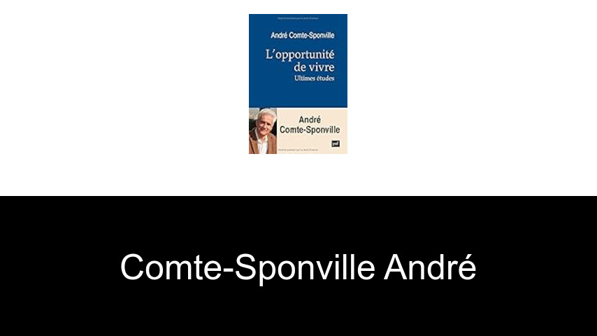 livres de Comte-Sponville André